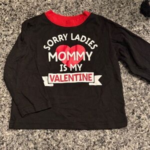 Black and Red Kids Valentine's Shirt
